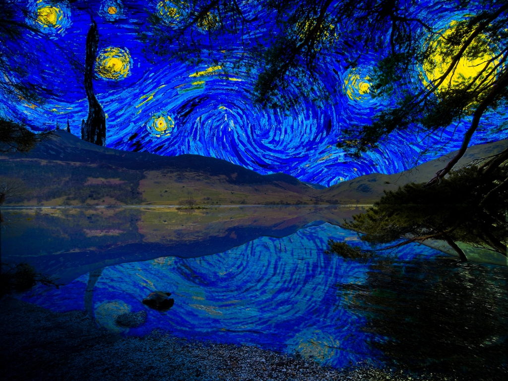 "Van Gogh in Cumbria" Buttermere lake
