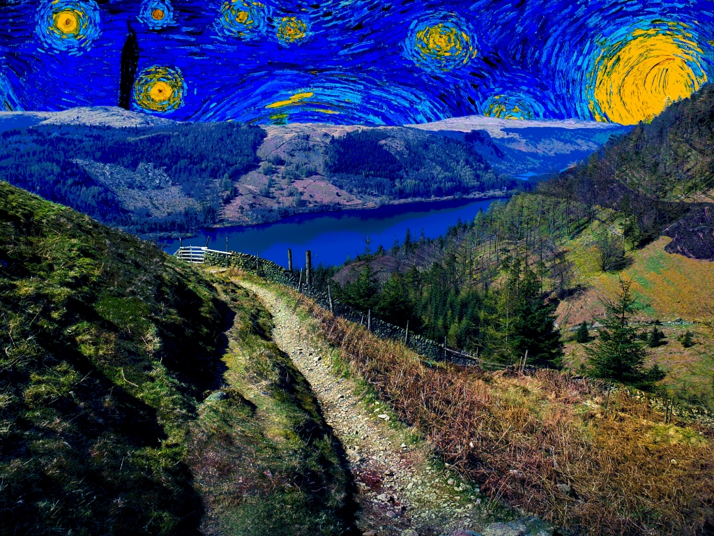 "Van Gogh in Cumbria" Thirlmere lake